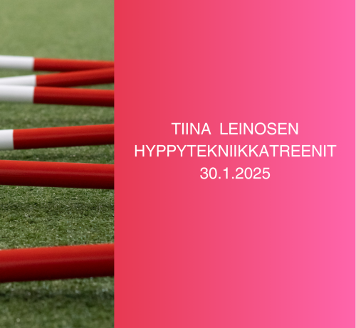 Tiina Leinosen hyppytekniikkatreenit 30.1. klo 15-18